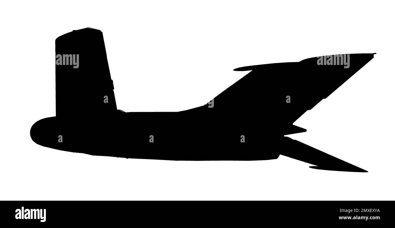 Silhouette di jet fighter esercito isolato su bianco. Macchine militari Foto Stock