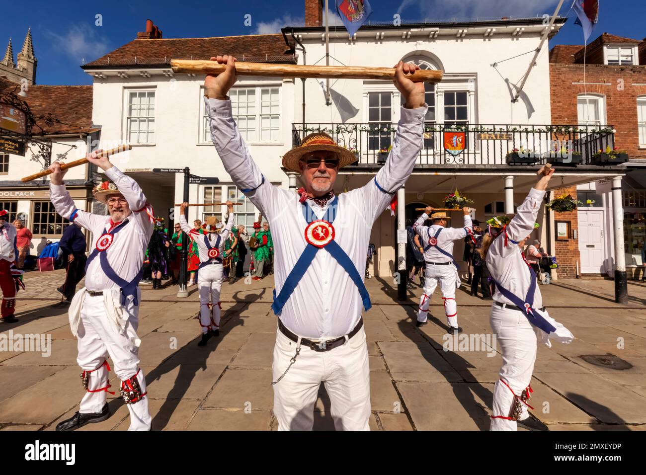 Inghilterra, Kent, Tenterden, Tenterden Annual Folk Festival, Morris ballerini *** Local Caption *** UK,United Kingdom,Gran Bretagna,Inghilterra,Englis Foto Stock