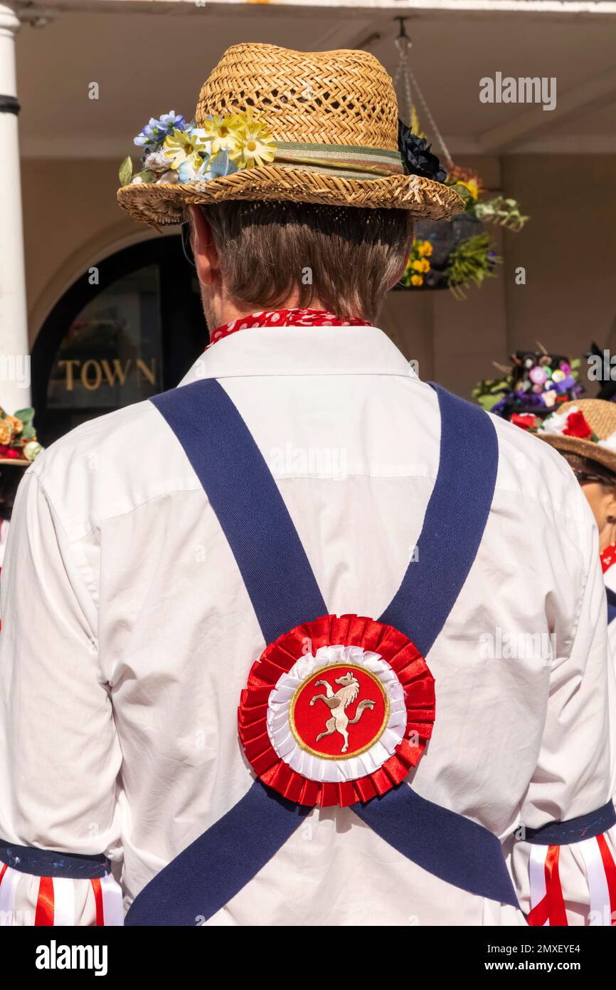 Inghilterra, Kent, Tenterden, Tenterden Annual Folk Festival, Morris ballerini, Costume Detail *** Local Caption *** UK,United Kingdom,Great Britai Foto Stock