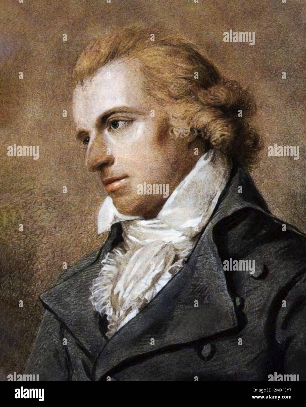 Friedrich Schiller. Ritratto del drammaturgo, filosofo e poeta tedesco Johann Christoph Friedrich von Schiller (1759-1805) di Ludovike Simanowiz, 1793/4 Foto Stock