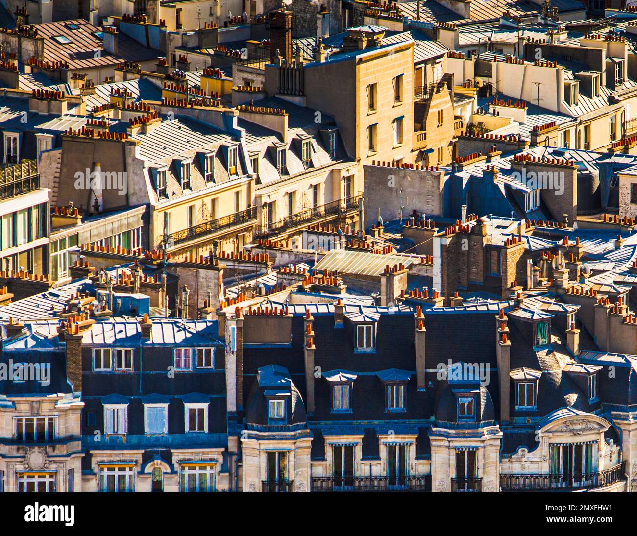 I tetti di Parigi Foto Stock
