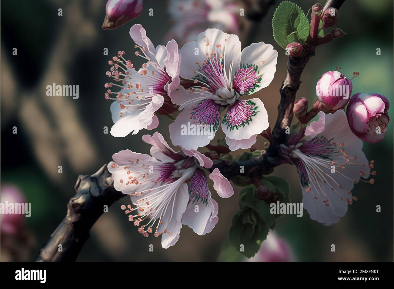 Favoloso fiore di ciliegia creativo e bello. Alta qualità Foto Stock