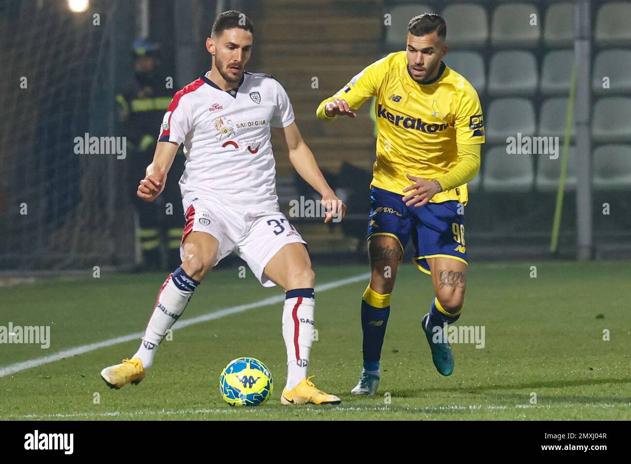 February 3, 2023, Modena, Italy: Modena, Italy, Alberto Braglia stadium,  February 03, 2023, Shady Oukhadda (Modena during Modena FC vs Cagliari  Calcio - Italian soccer Serie B match. (Credit Image: © Luca