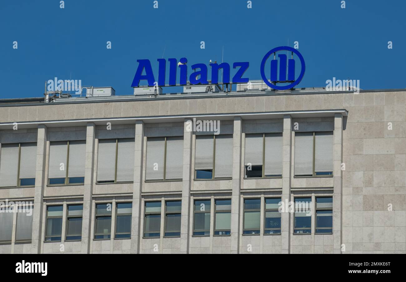 Allianz Insurance, Metropole Haus, Joachimstaler Straße, Charlottenburg, Berlino Foto Stock