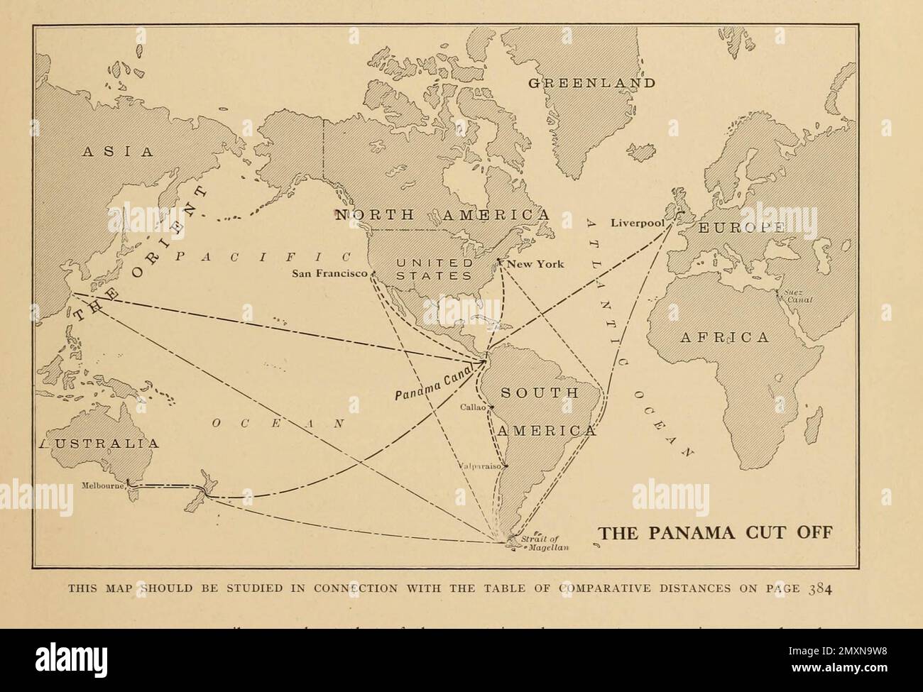 Mappa del Cutoff di Panama dal libro Panama and the Canal in foto e prosa : Una storia completa di Panama, così come la storia, lo scopo e la promessa del suo canale famoso in tutto il mondo l'impresa di ingegneria più gigantesca dall'alba del tempo da Willis John Abbot,1863-1934 pubblicato a Londra ; New York da Syndicate Publishing Co. Nel 1913 Foto Stock