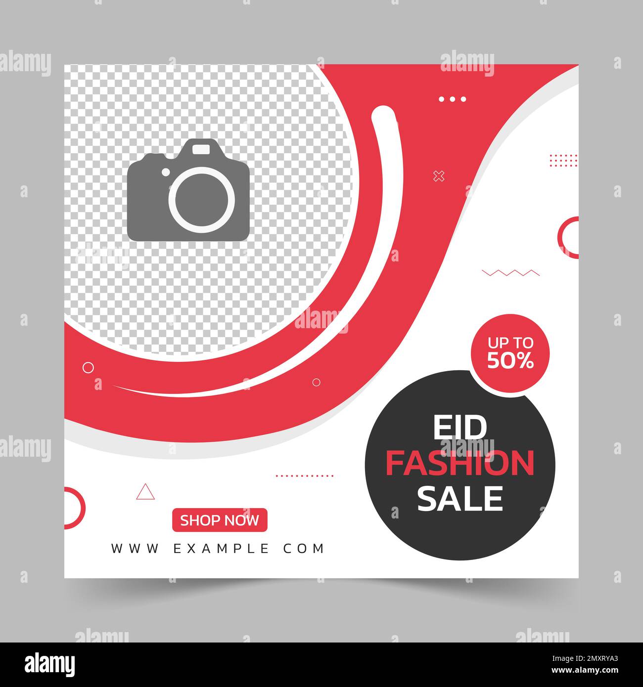 Editable Eid Fashion sale Banner social media post modello Illustrazione Vettoriale