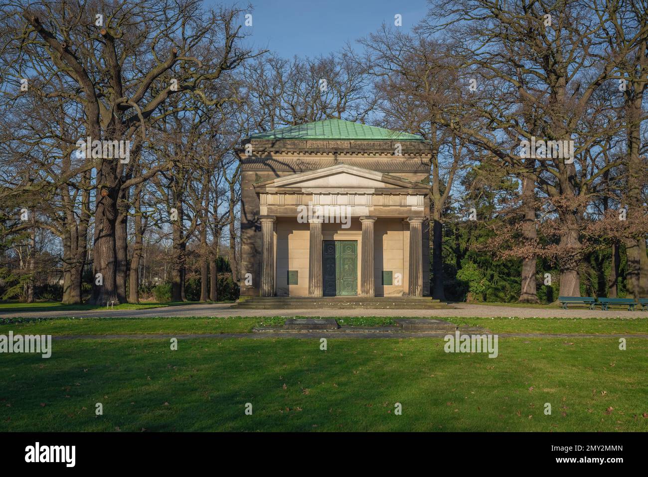 Mausoleo della famiglia Welf al giardino botanico Berggarten - Hannover, bassa Sassonia, Germania Foto Stock