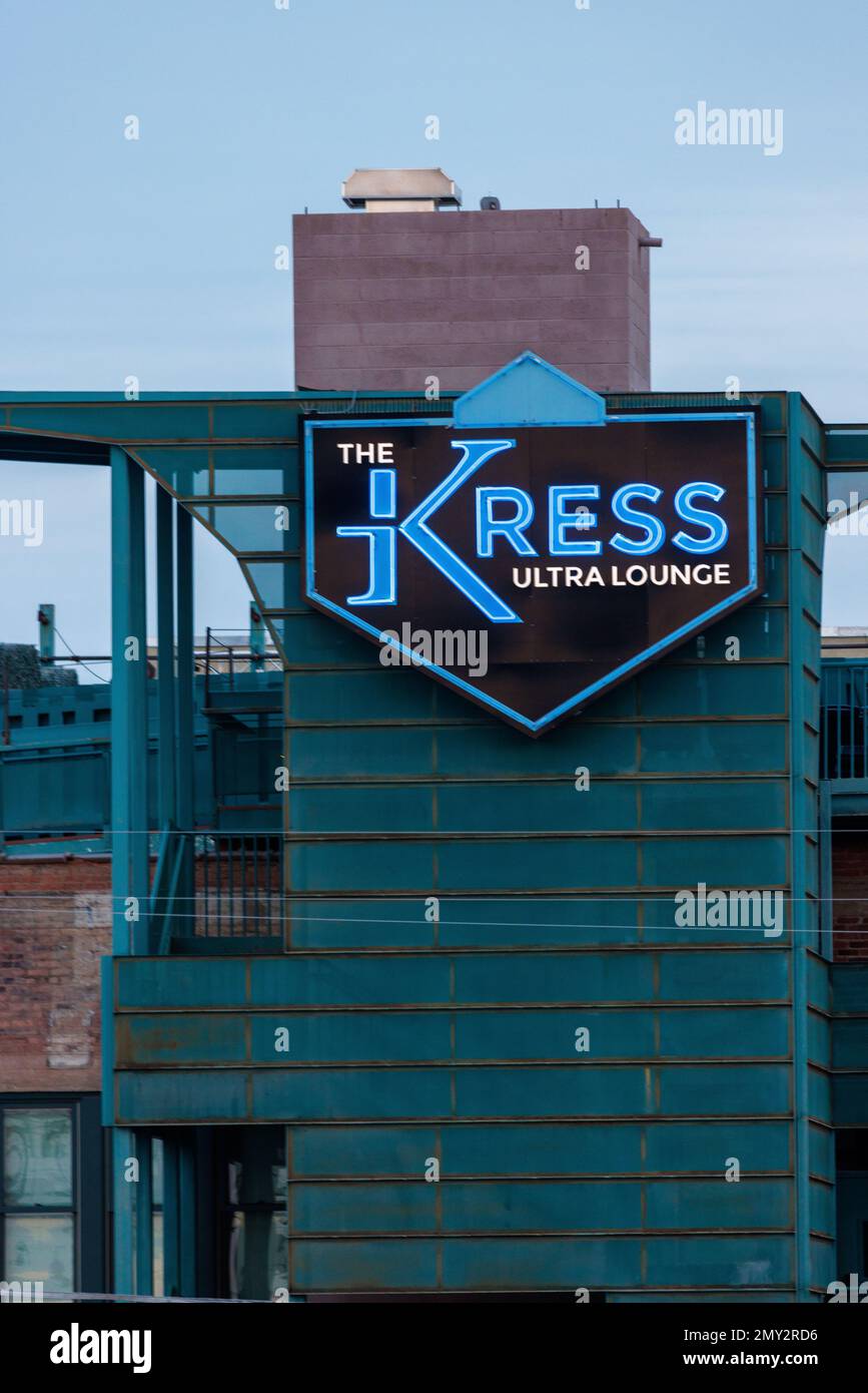 Il Kress Sign nel centro di Yuma Az Foto Stock