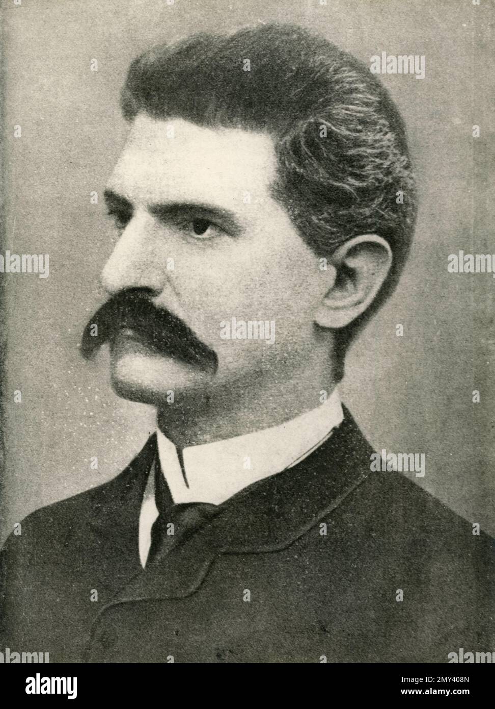 Statista e ministro italiano Sidney Sonnino, 1880s Foto Stock