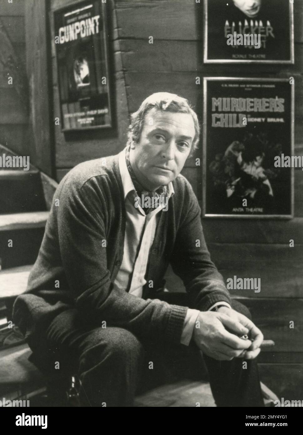 Attore britannico Michael Caine, Regno Unito 1970s Foto Stock