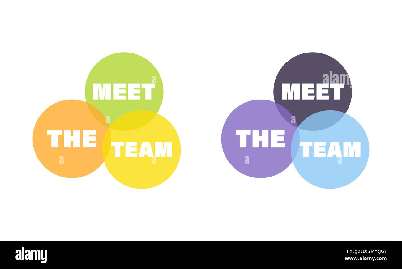 Incontra il concetto di team business diversificato Illustrazione Vettoriale