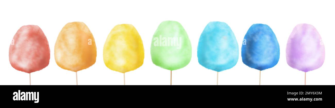 Zucchero filato arcobaleno immagini e fotografie stock ad alta risoluzione  - Alamy