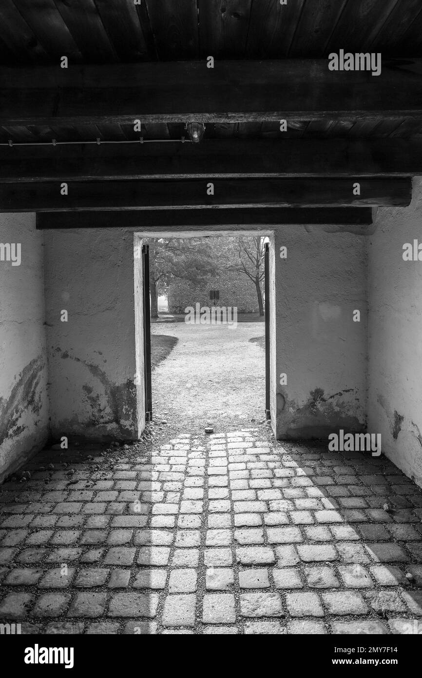 ricordate le persone uccise in guerra, dachau germania Foto Stock