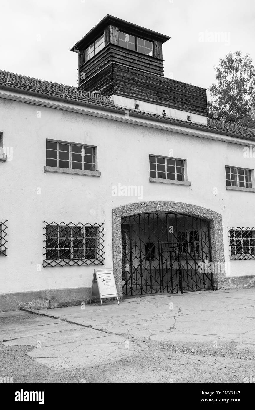 ricordate le persone uccise in guerra, dachau germania Foto Stock