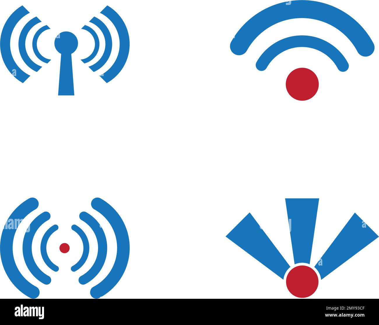 illustrazione del design vettoriale del logo wifi Illustrazione Vettoriale