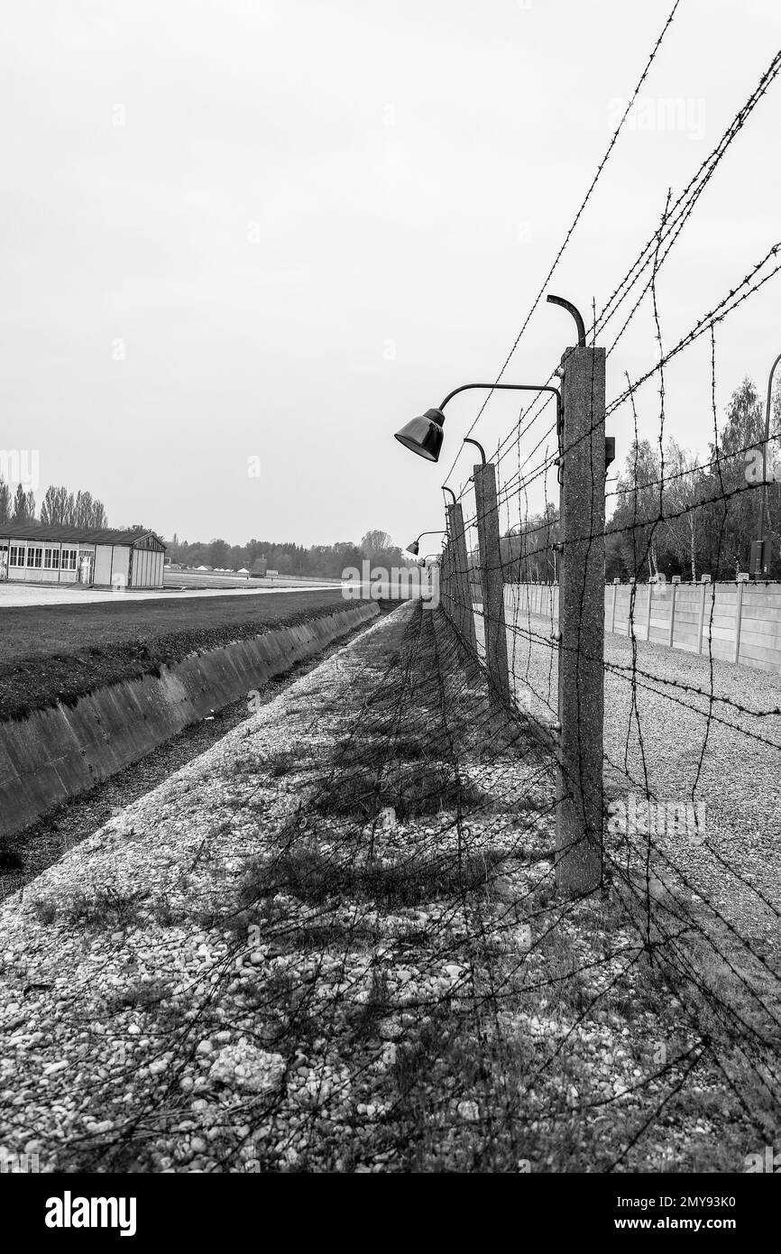 ricordate le persone uccise in guerra, dachau germania Foto Stock