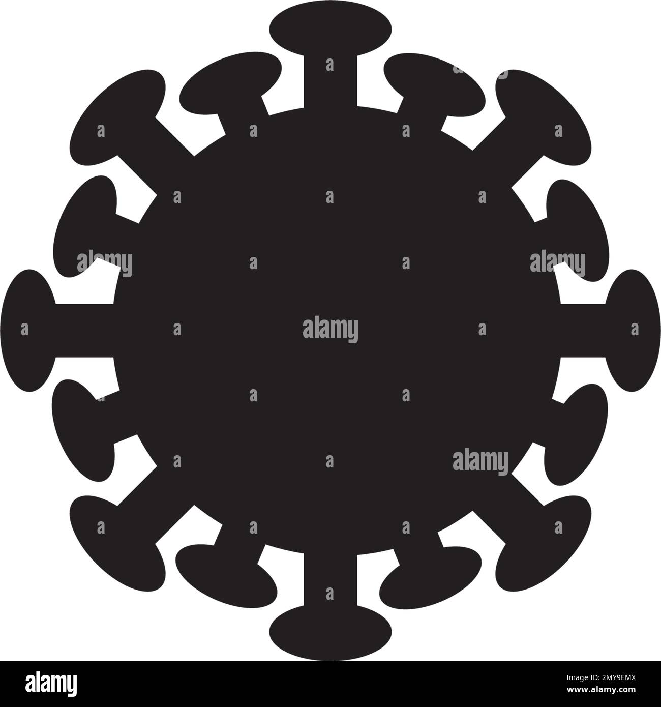Modello di illustrazione del design dell'icona coronavirus Illustrazione Vettoriale