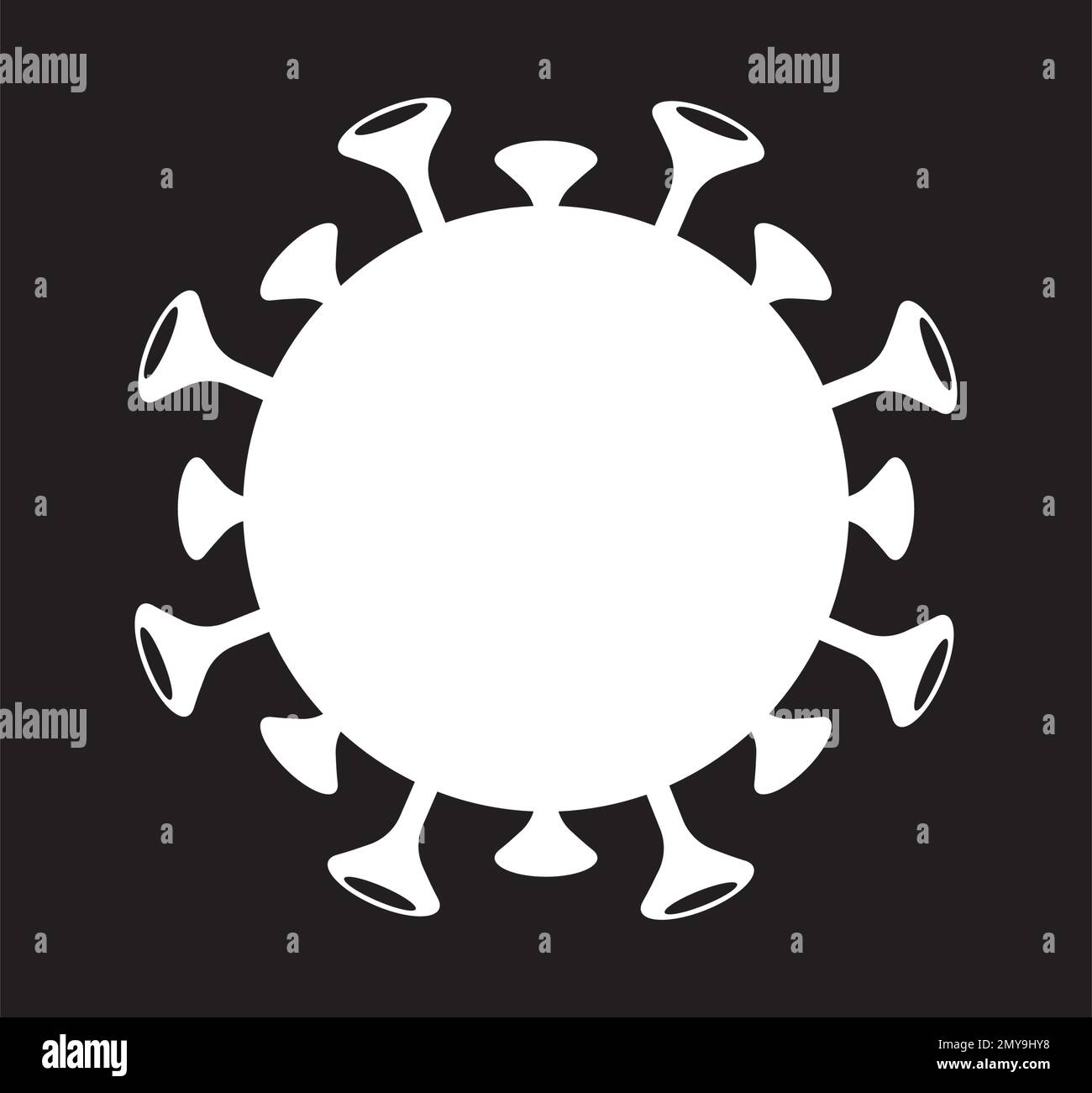 Modello di illustrazione del design dell'icona coronavirus Illustrazione Vettoriale