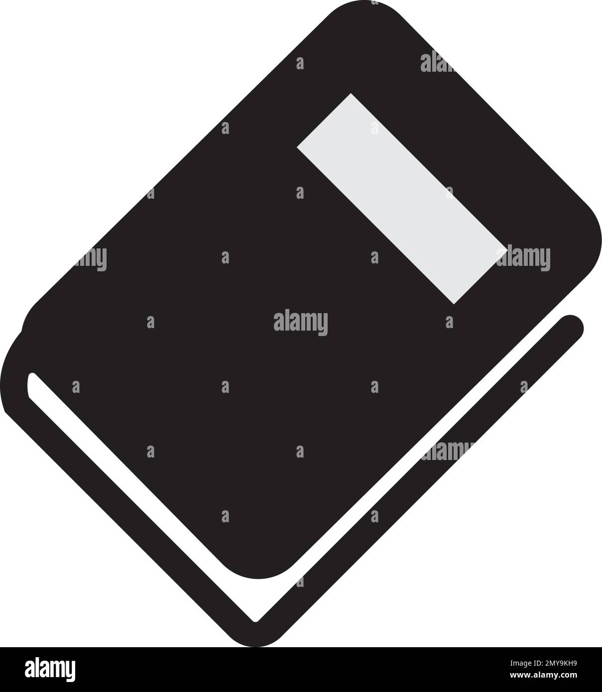 Design dell'illustrazione vettoriale del modello di logo del libro Education Illustrazione Vettoriale