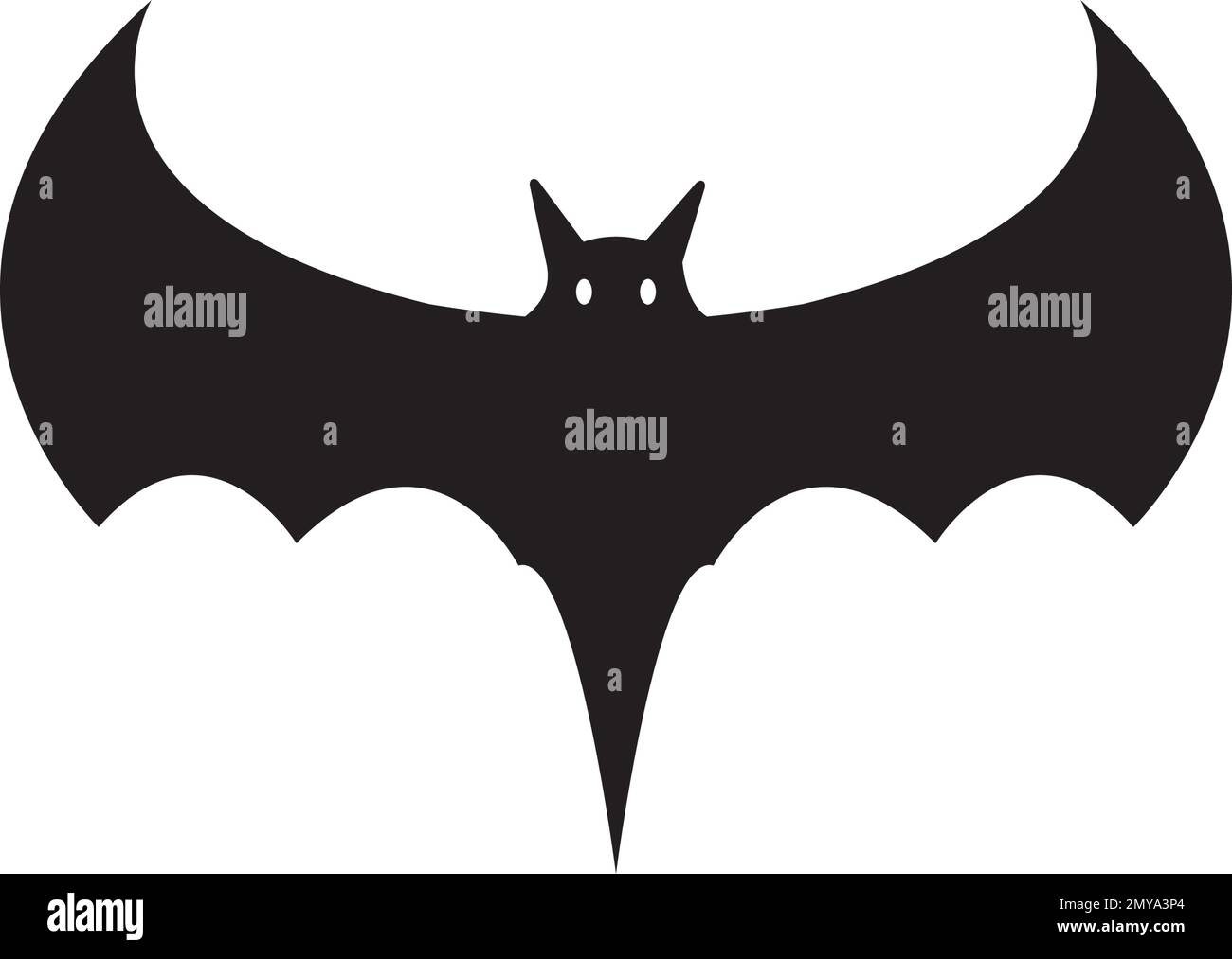 Icona BAT immagine vettoriale modello di disegno simbolo Illustrazione Vettoriale