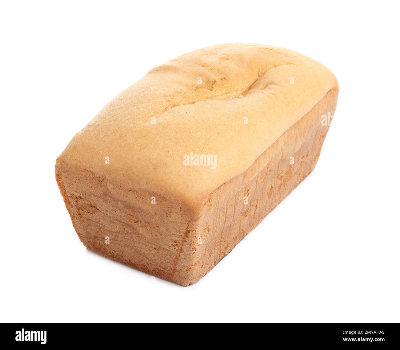 Gustoso pane di pera isolato su bianco. Torta fatta in casa Foto Stock