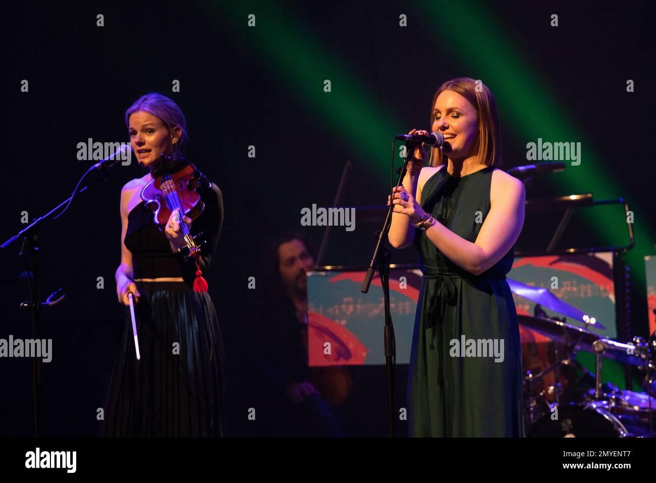 Glasgow Scozia. 19 gennaio 2023. Kim Carnie, cantante gaelico scozzese, ha tenuto un concerto presso la sala concerti di Glasgow al Celtic Connections music festival 2023. Foto Pauline Keightley / Alamy. Foto Stock