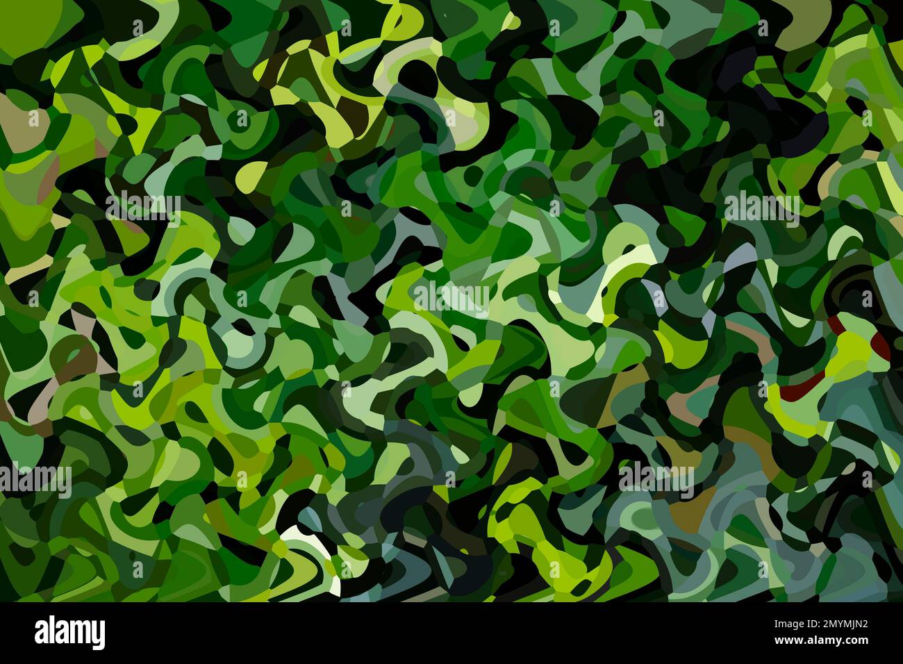 Macchie di colore, motivo ondulato, arte digitale, Canada, Nord America Foto Stock