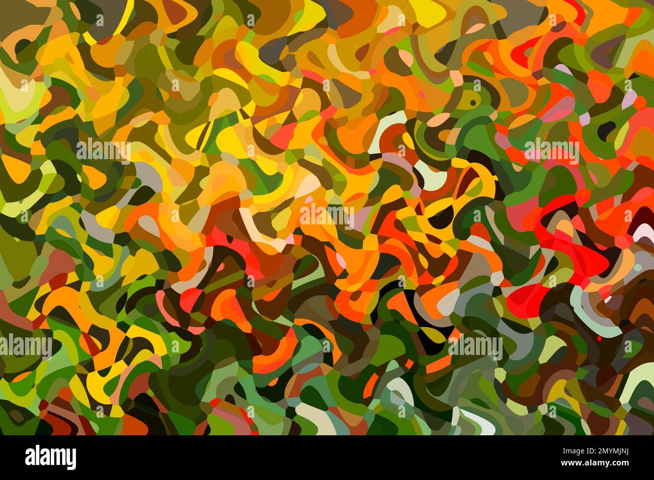 Macchie di colore, motivo ondulato, arte digitale, Canada, Nord America Foto Stock