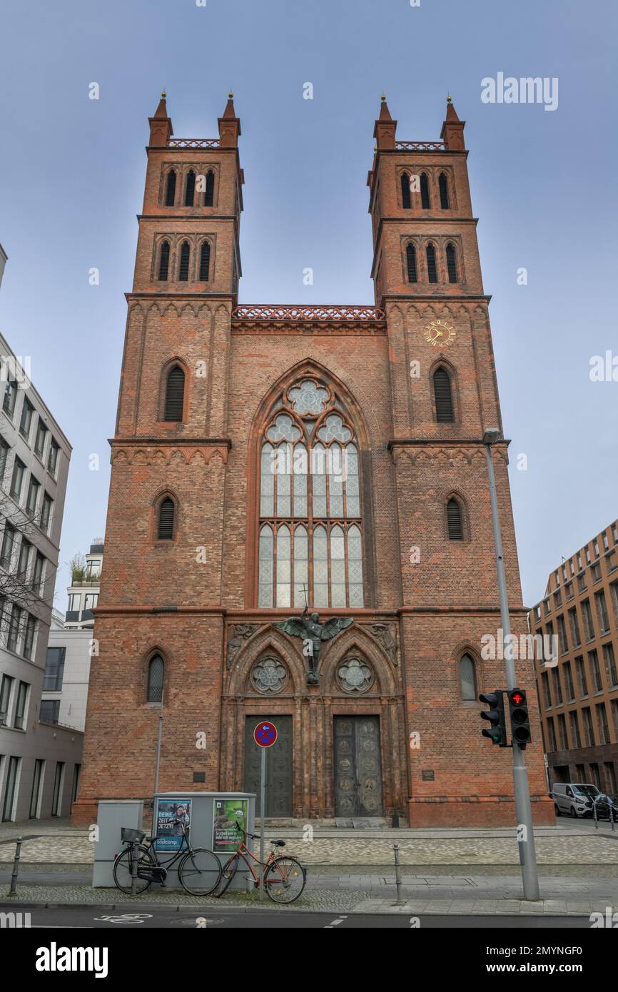 Chiesa di Friedrichswerder, Werderscher Markt, Mitte, Berlino, Germania, Europa Foto Stock