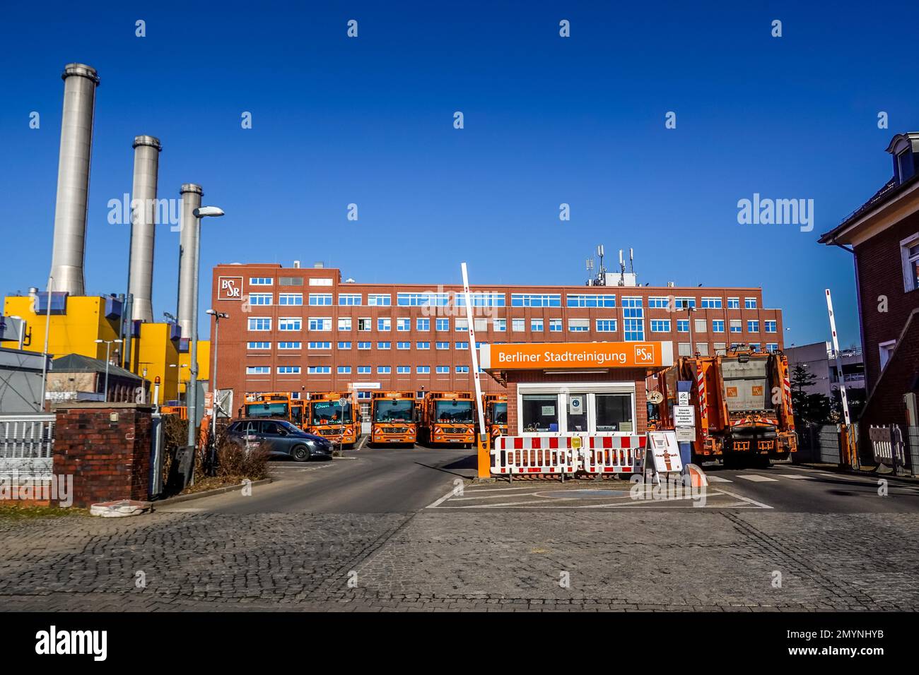 BSR Depot, Forckenbeckstraße, Wilmersdorf, Berlino, Germania, Europa Foto Stock