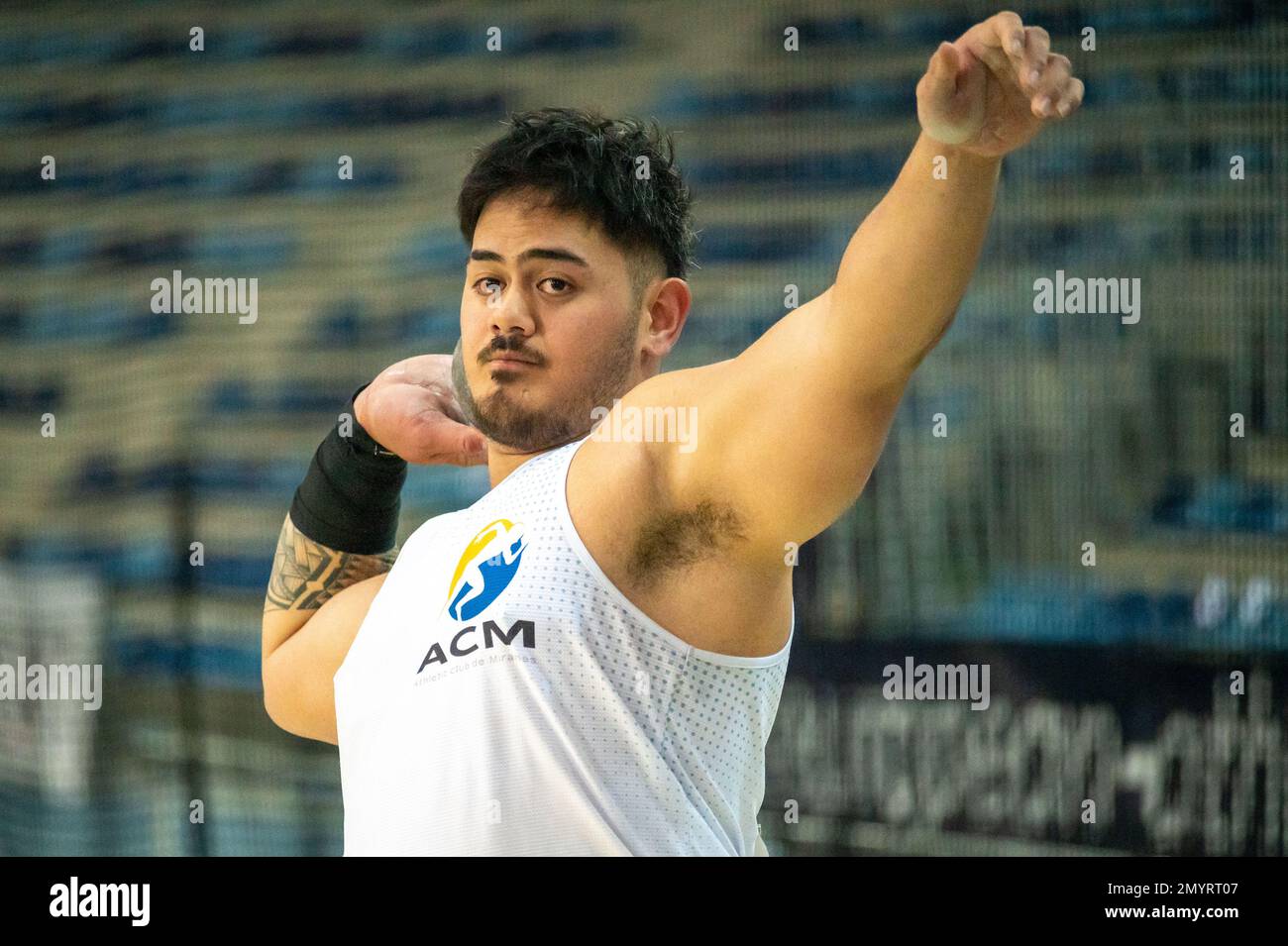Johnny Mailagi 3 febbraio 2023, Roma, Francia: Stephen Louis Manuotekena Mailagi ...