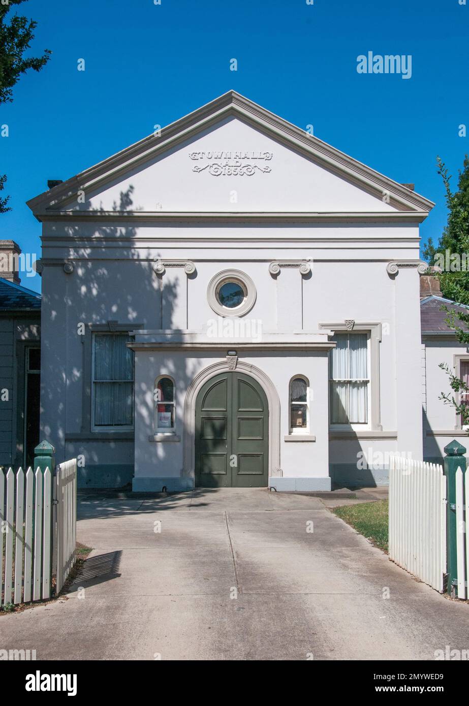 Ex municipio a Carisbrook nel Goldfields Centrale di Victoria, Australia Foto Stock