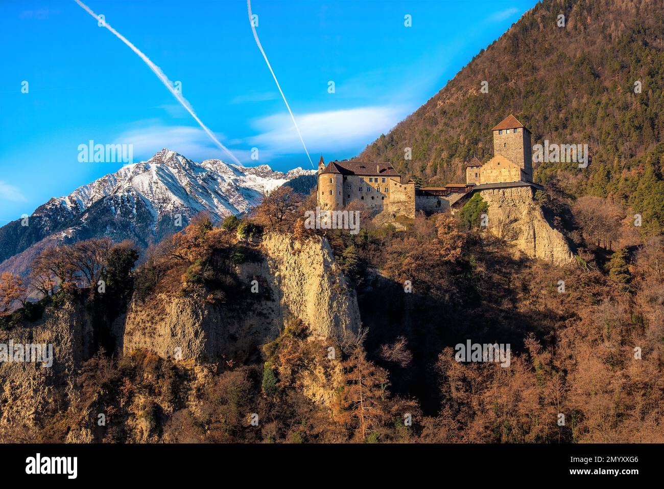 Castel Tirolo Merano dolomiti trentino Alto Adige Italia Foto Stock