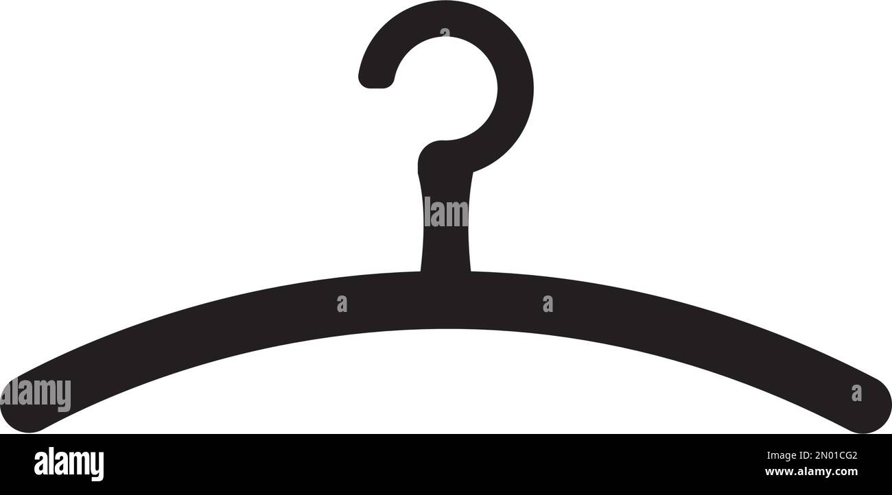 Abbigliamento Hanger logo disegno vettoriale illustrazione Illustrazione Vettoriale