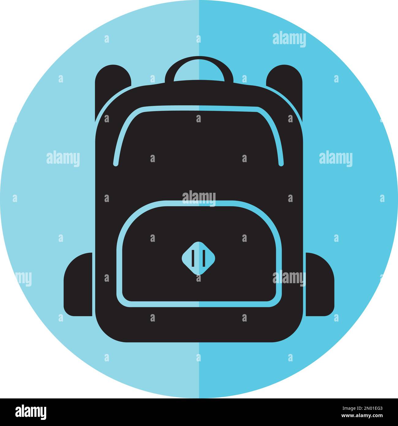illustrazione del design del logo dell'icona da viaggio del sacchetto Illustrazione Vettoriale