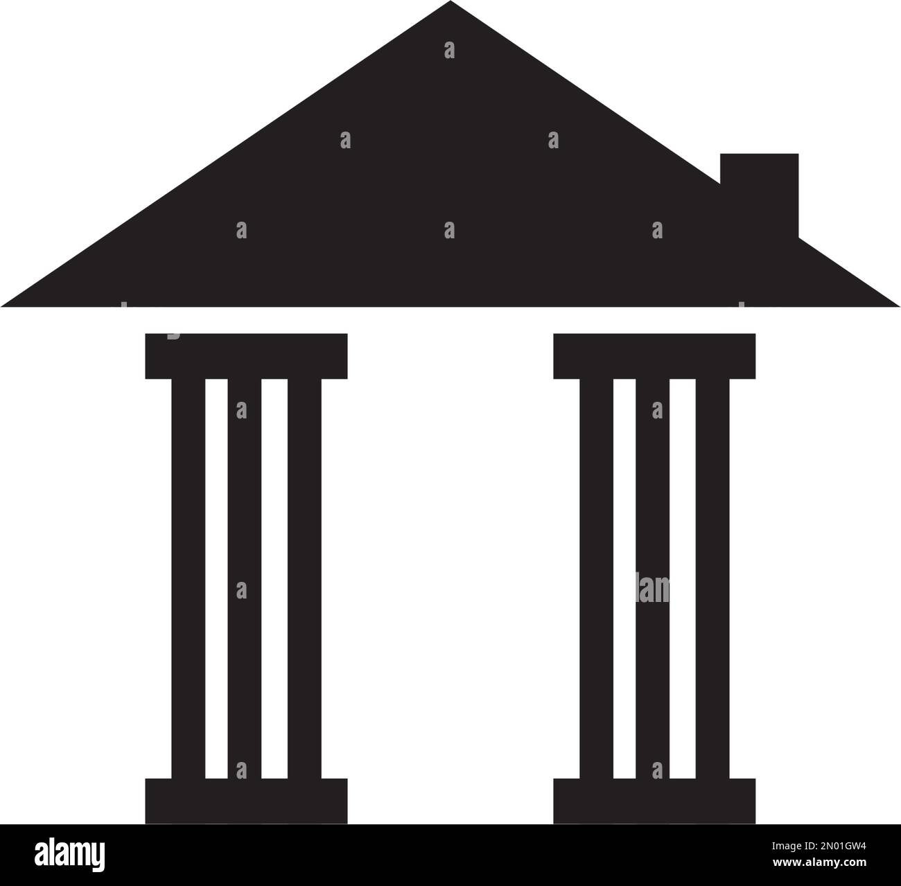 home casa cottage icona vettore logo design Illustrazione Vettoriale