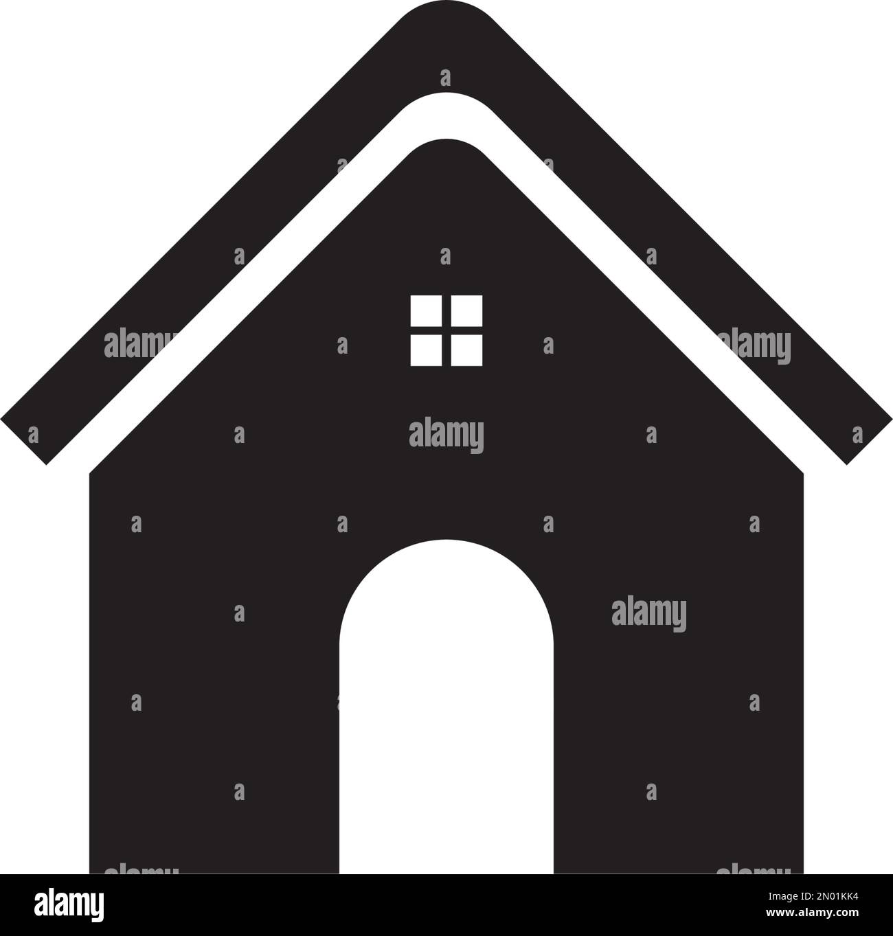 home casa cottage icona vettore logo design Illustrazione Vettoriale