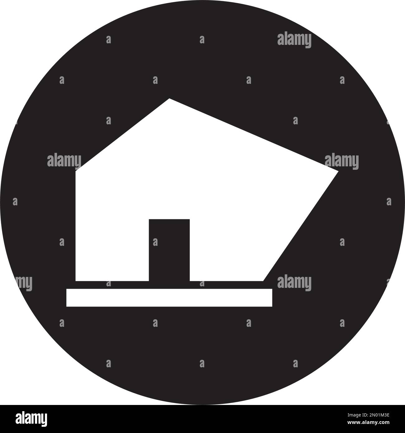 home casa cottage icona vettore logo design Illustrazione Vettoriale