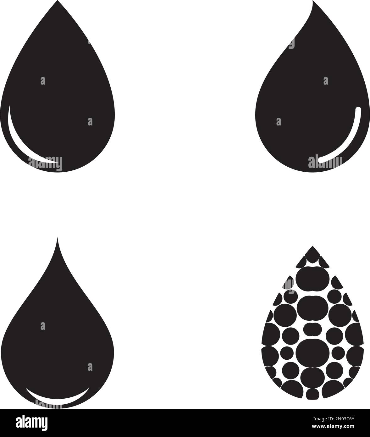 disegno del logo dell'illustrazione vettoriale dell'icona goccia d'acqua. Illustrazione Vettoriale