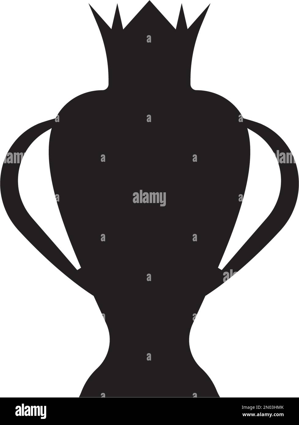 Immagine grafica vettoriale dell'icona del trofeo del vincitore Illustrazione Vettoriale