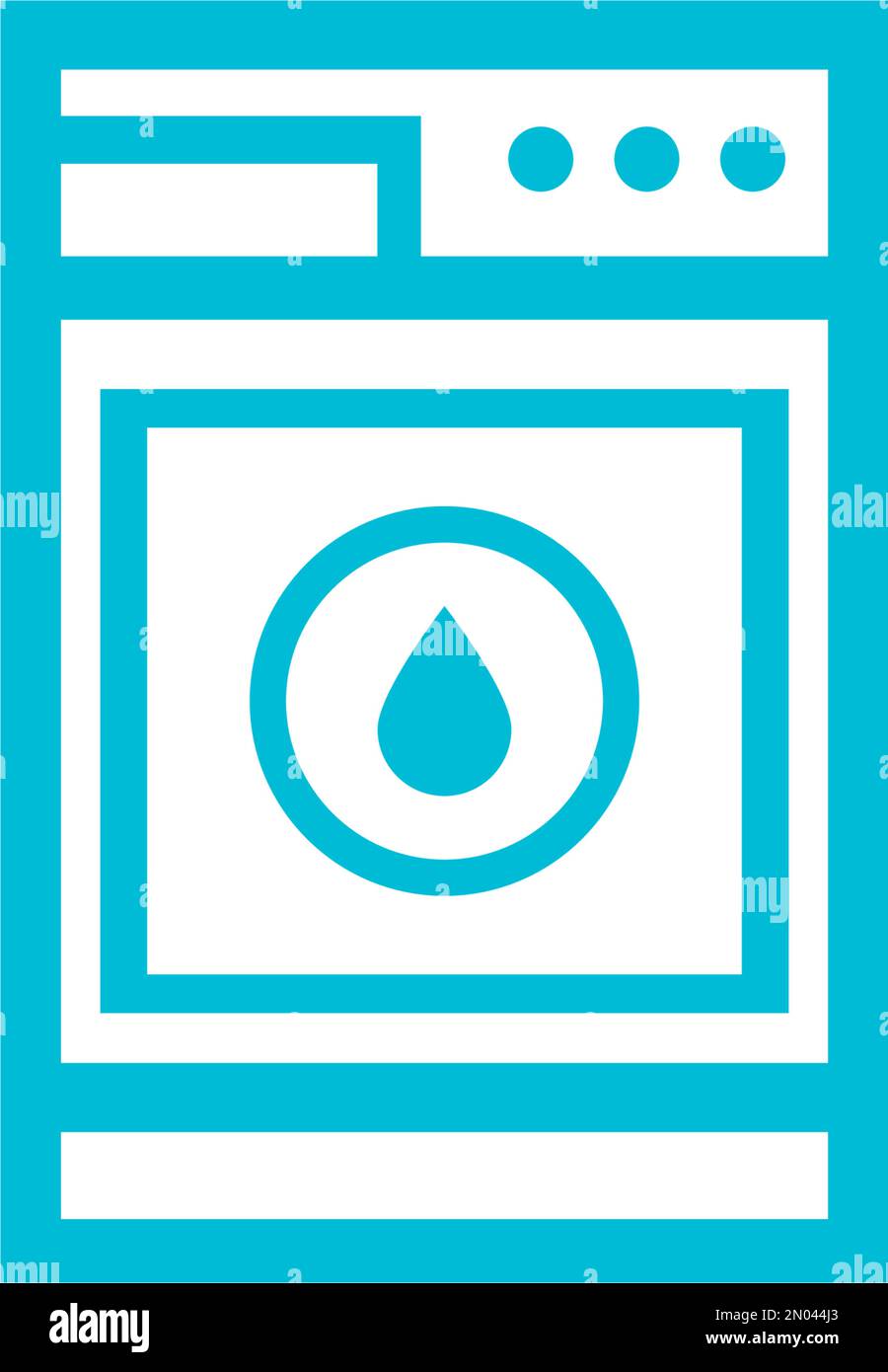 modello di disegno vettoriale logo lavatrice Illustrazione Vettoriale