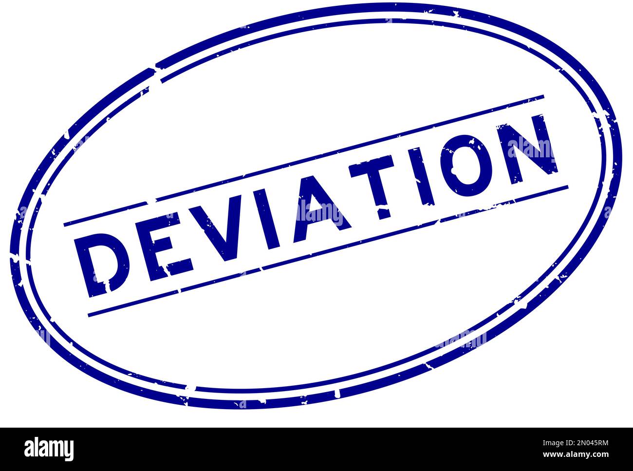 Grunge blu parola di deviazione sigillo in gomma timbro su sfondo bianco Illustrazione Vettoriale