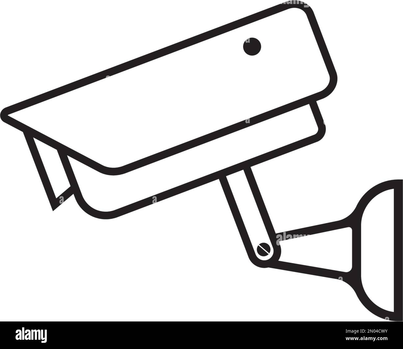 Modello disegno illustrazione vettoriale icona TVCC Illustrazione Vettoriale