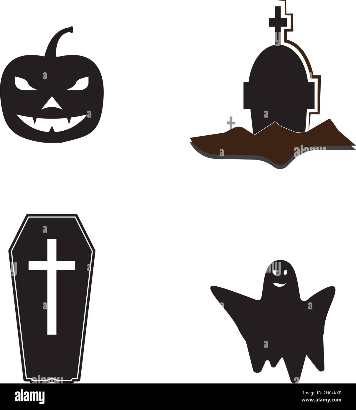 Sfondo del disegno di illustrazione vettoriale di Halloween dell'icona Illustrazione Vettoriale
