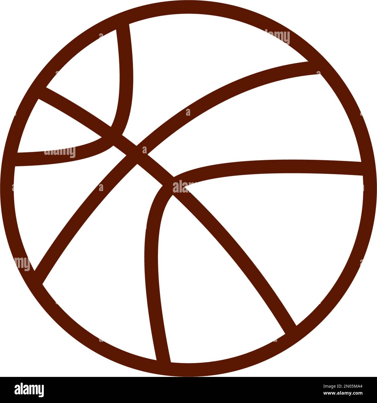 Vettore logo basket, disegno illustrazione sfondo Illustrazione Vettoriale