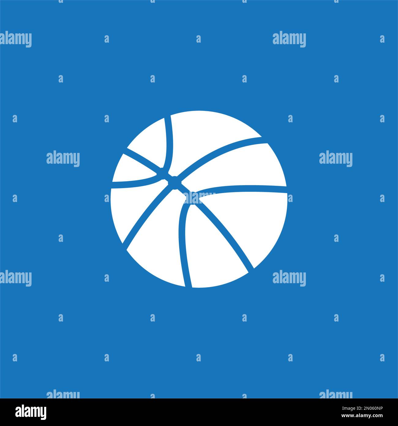 Vettore logo basket, disegno illustrazione sfondo Illustrazione Vettoriale