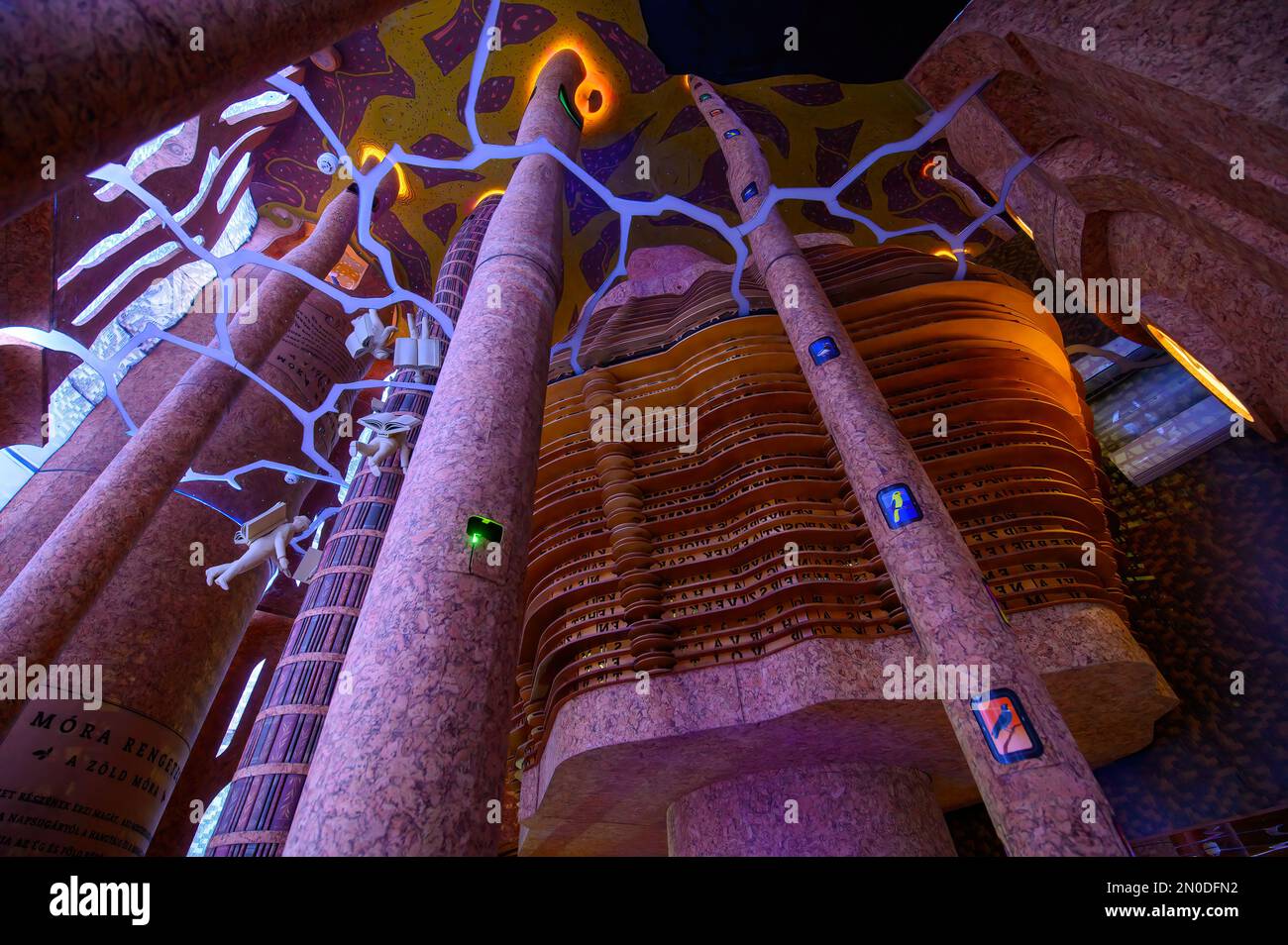 Szeged, Ungheria. Interno del Museo di Storia Naturale ed Etnologia Mora Ferenc Foto Stock