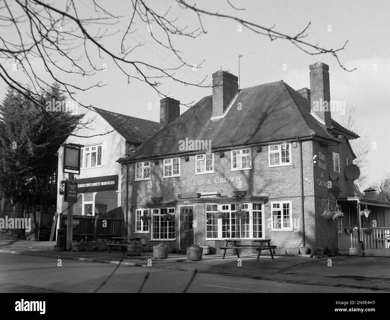 Rose and Crown Pub, Stoke Poges, Bucks Foto Stock