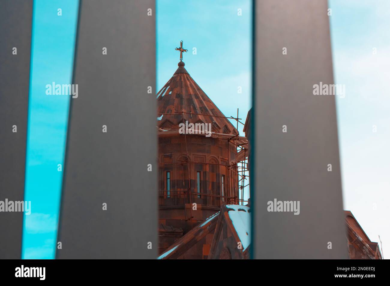 Chiesa di San Sarkis di Yeghvard, provincia di Kotayk Foto Stock