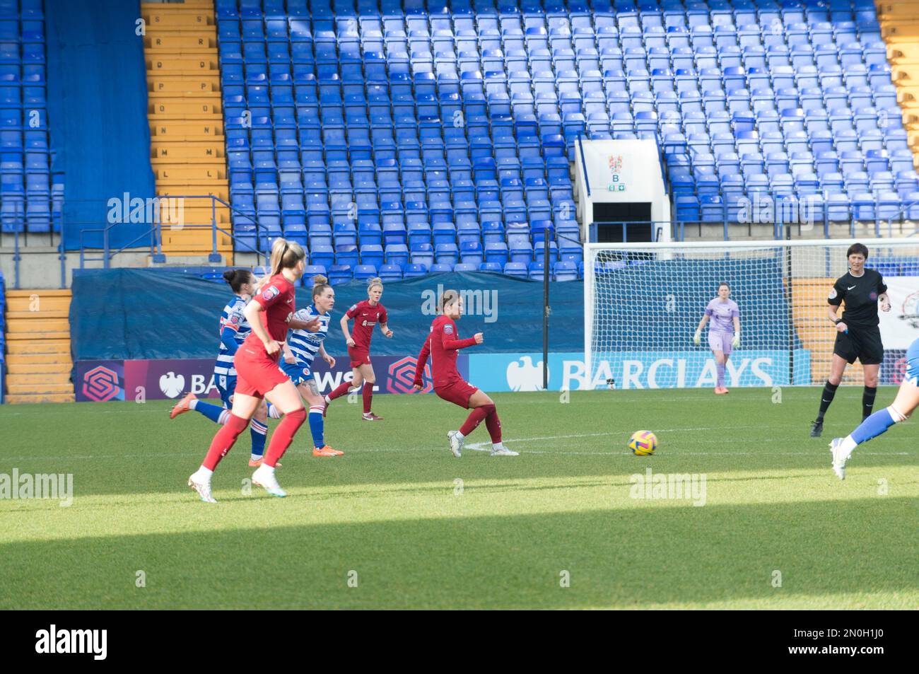 Birkenhead, Liverpool, Regno Unito. 05th Feb, 2023. WSL Liverpool / Reading a Prenton Park Birkenhead, Liverpool (Terry Scott/SPP) Credit: SPP Sport Press Photo. /Alamy Live News Credit: SPP Sport Press Photo. /Alamy Live News Foto Stock